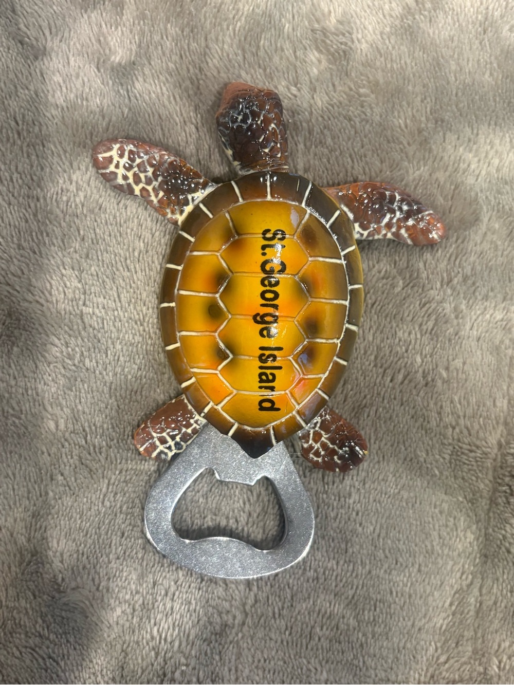 Turtle Bottle Opener - Brown & Yellow
